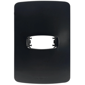 placa 2x4 para 1 modulo gracia maxx alumbra preto - 85691