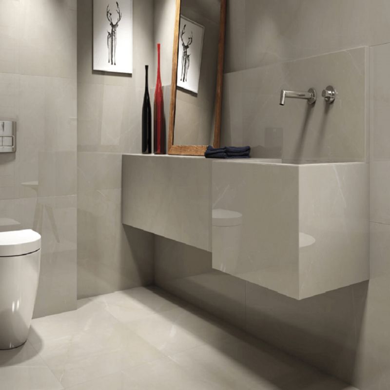 Porcelanato Retificado Polido Pulpis Crema 60x120cm Eliane 1