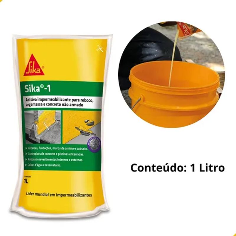 Impermeabilizante 1 Litro Sika 1