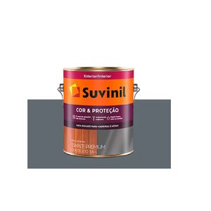 tinta esmalte brilhante cor e protecao 3.6l suvinil cinza escuro - 53378193