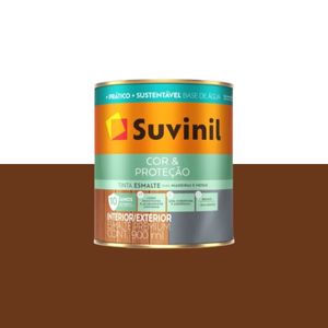 tinta esmalte seca rapido brilhante 900ml suvinil tabaco - 53700753