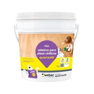 cola p/piso vinilico 3.6kg quartzolit branco - 0387000000004GL