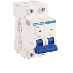 disjuntor mini din 2x10 tramontina branco - 58012104