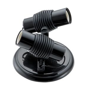 spot infinity 2lamp dital preto c/aletas - 1022PRPR