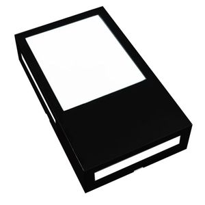 arandela led cube 12w 3000k avant preto fosco bivolt - 341280578