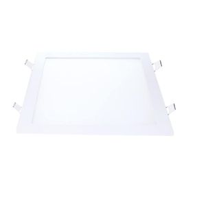 painel led embutir/quadrado 24w 3000k avant amarelo bivolt - 858130572