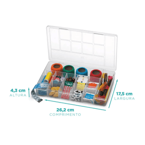 organizador 26.2cm nitron 11div - 10834