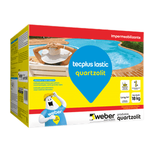 Impermeabilizante Tecplus Lastic 18Kg Quartzolit - 0486000010018