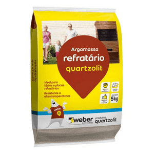 Argamassa refrataria 5kg-Quartzolit