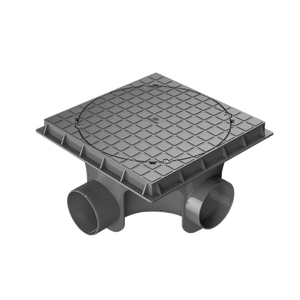 caixa de inspecao esgoto dn300 300x300x100mm krona cinza - 1482