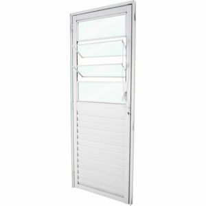 porta de aluminio basculante classic mb 80x210 crv portas branco esq - 996564