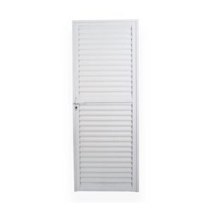 porta de aluminio veneziana nobre ventil 210x80 crv portas branco esq - 994207