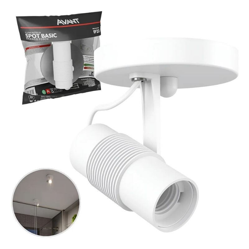 Spot_Basic_Sobrepor_Avant_Bivolt_Branco_Para_1_Lmpada_E27_10205800