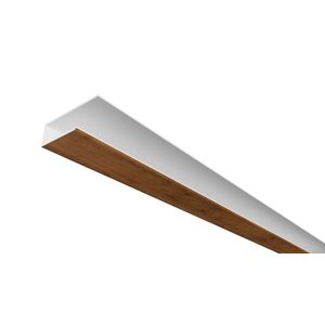 rodaforro de pvc tipo u 6.00m perin carvalho - 15521