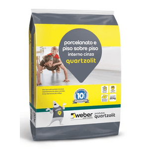 argamassa porcelanato piso s piso int 20kg quartzolit cinza n10 - 0046000010020PA