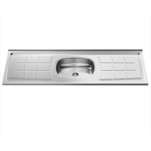 Pia Inox C/Cuba Bali 160X53 Ghelplus S/Valv - 100130600-FL