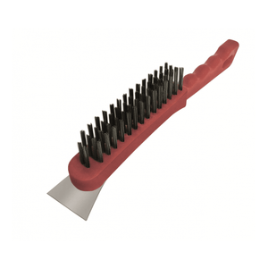 Escova Aco 4 Fileir C/Espat Cortag Vermelho Cb Plast - 61764
