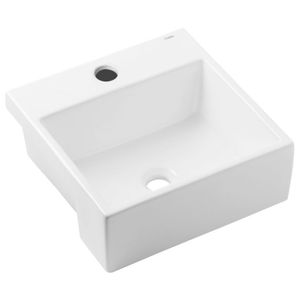 cuba semi encaixe loft q2 41x41cm incepa branco c/mesa - 1850250013100