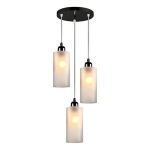 Luminária Pendente Led Primus 3xE27 Vidro Fosco Listrado Avant