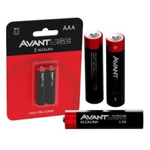 Pilha alcalina aaa pt/vm c/2