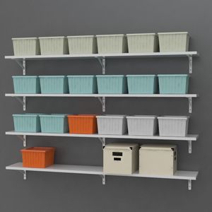 Suporte de prateleira mão francesa pesada 50cm branco