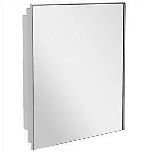 espelheira de plastico embutir/sobrepor versatil 35.5x30.5x10cm astra cinza claro - A41CZ2