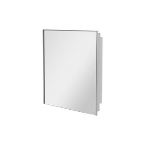 espelheira de plastico embutir/sobrepor versatil 34x44x10cm astra bege claro - A43BG8