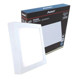 Painel led Plafon Pop Sobrepor 18w 4000k Branco Neutro