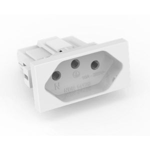 modulo tom 2p+t beleze 20a enerbras branco 250v - 1329EN