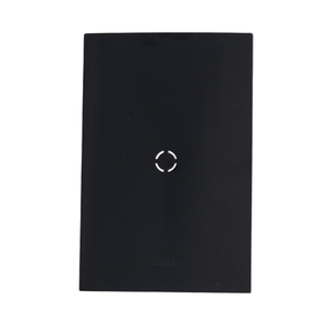 Placa 4x2 cega saida fio c/suporte inovapro class black