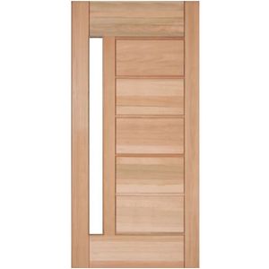 porta de madeira pivotante eucalipto bb024 100x210x14 reck portas - 0241005