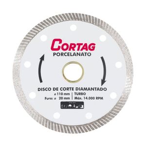 disco diamantado p/porc 110mm cortag - 60863