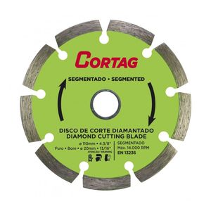 disco diamantado segmentado 110mm cortag - 60973