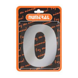 numero 0 125mm numeral aco escovado - 501