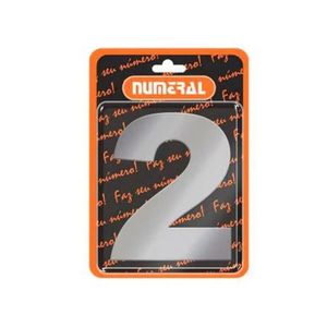 numero 2 125mm numeral aco escovado - 503
