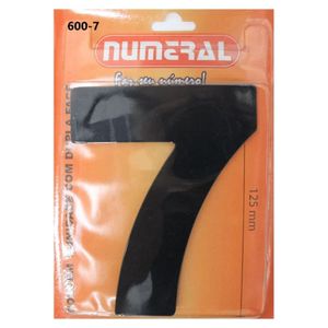 numero 7 125mm numeral preto - 578