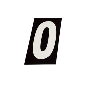 numero 0 pratico numeral prata - 2501