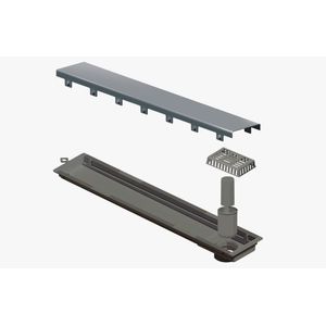ralo linear versatile 75cm linear inox - 4258
