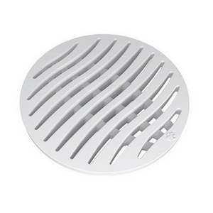 grelha redonda 150mm tigre branco - 27505376