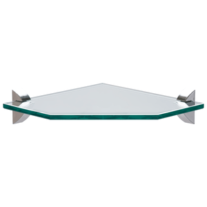 prateleira vidro canto glass quadra 20x20 tramontina c/sup - 91221002