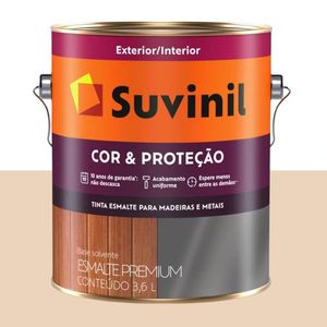 tinta esmalte brilhante cor e protecao 3.6l suvinil areia - 53383281