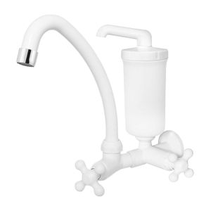 torneira para cozinha parede bica movel maruja c/filtro 1/2 e 3/4 viqua branco c/filtro - 1210302