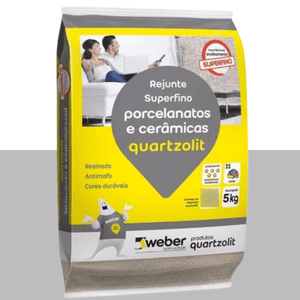 rejunte porcelanato 5kg quartzolit cinza urbano - 0110001600030
