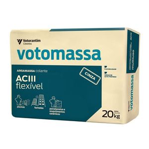 argamassa ac-3 flex 20kg votorantim cinza n3 - 6132436