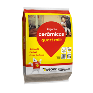 Rejunte Flexivel 1Kg Branco-Quartzolit