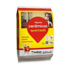 Rejunte Flexivel 1Kg Cinza Platina-Quartzolit