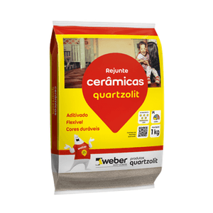 Rejunte flexivel 1kg palha quartzolit