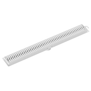 ralo linear 50cm tigre branco c/grelha - 100018902