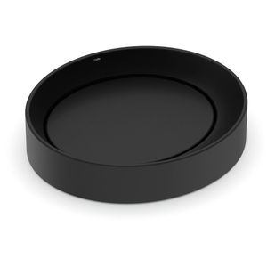 Cuba Apoio Oval D5 45x40 Black Matte Roca