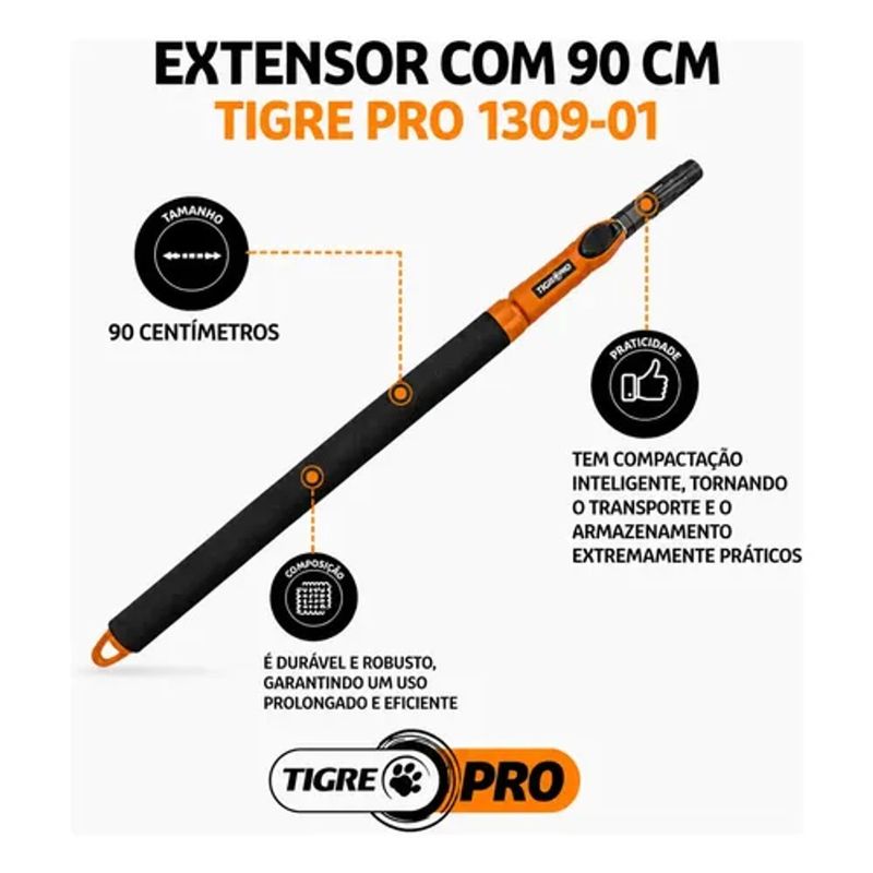 Extensor Profissional Tigre 90cm - Linha Pro - Nichele Materiais